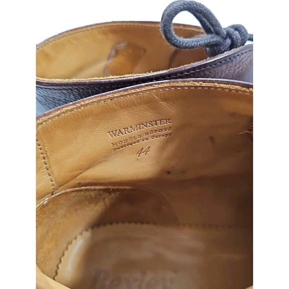 Bexley ~Men\'s Size 44 (US 10.5)~ Brown Leather Lace-Up Shoes \